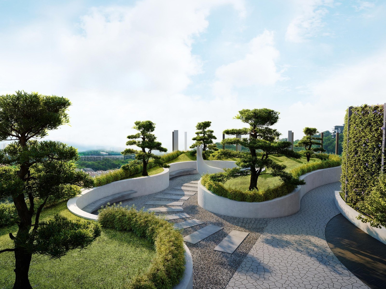 Garden walking path
