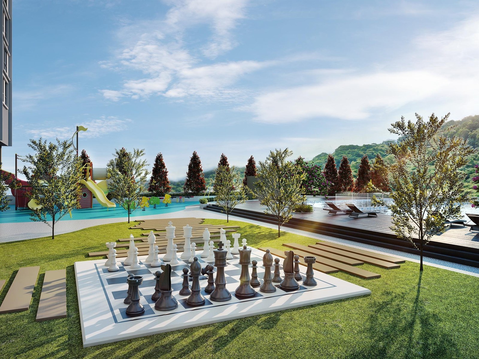 Outdoor leisure lawn