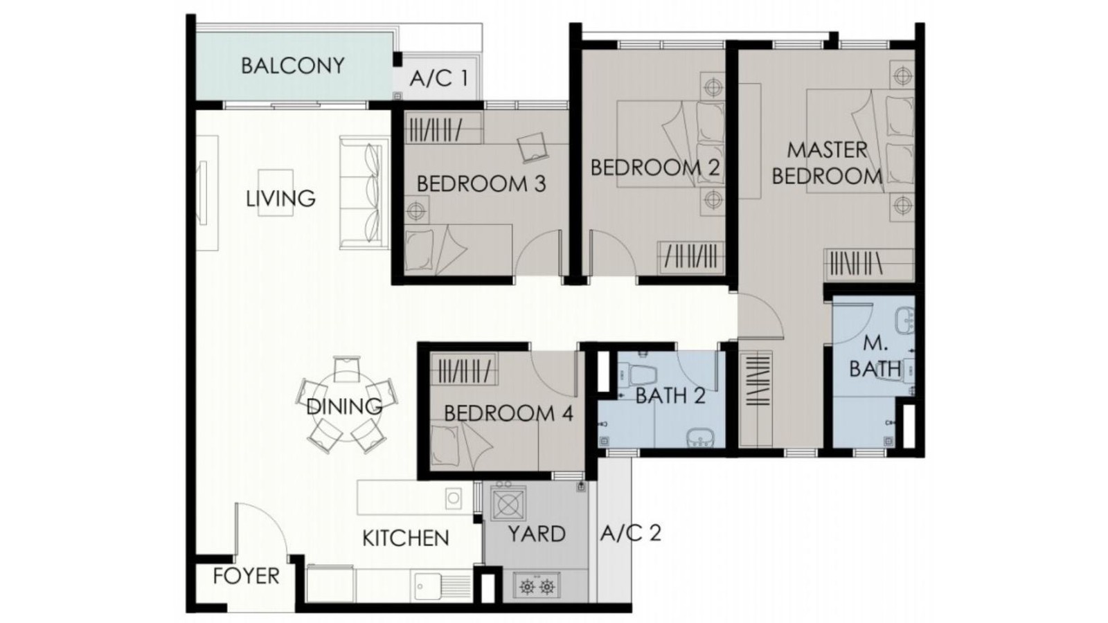 Type B floor plan