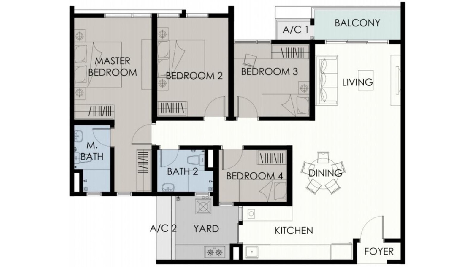 Type C floor plan