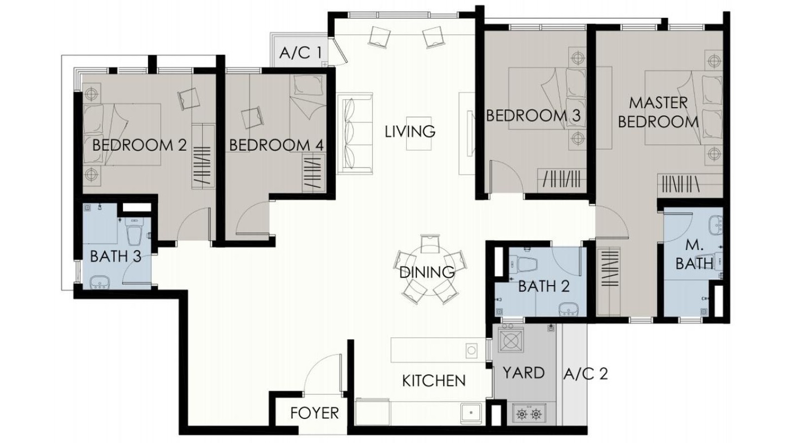 Type F floor plan