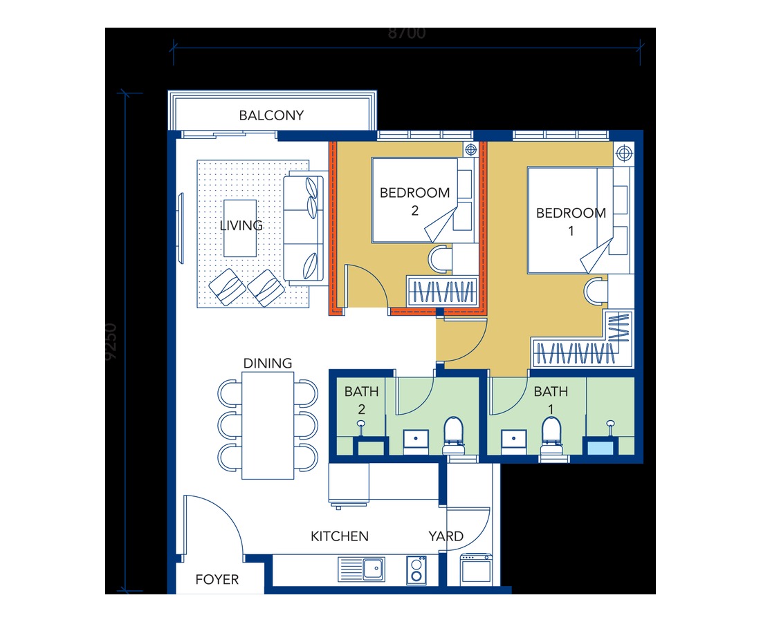 Type B floor plan