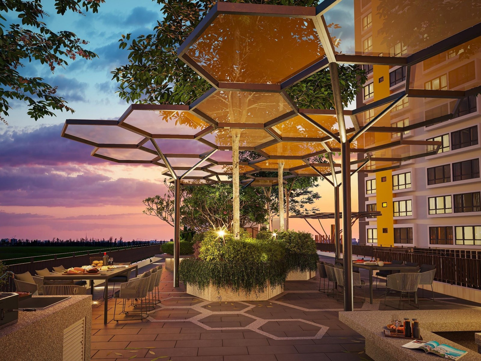 Rooftop lounge and sunset deck