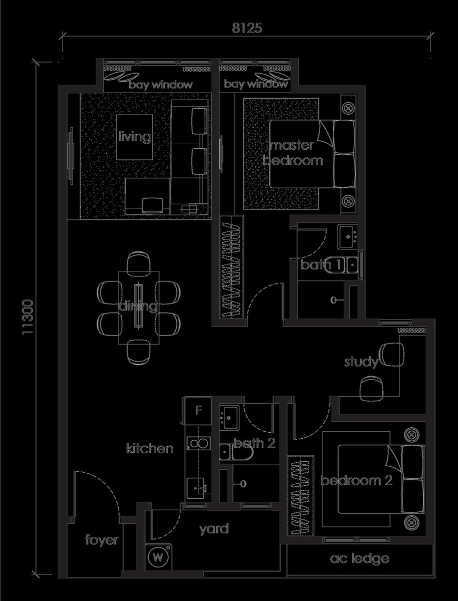 Type C1 / C2 floor plan
