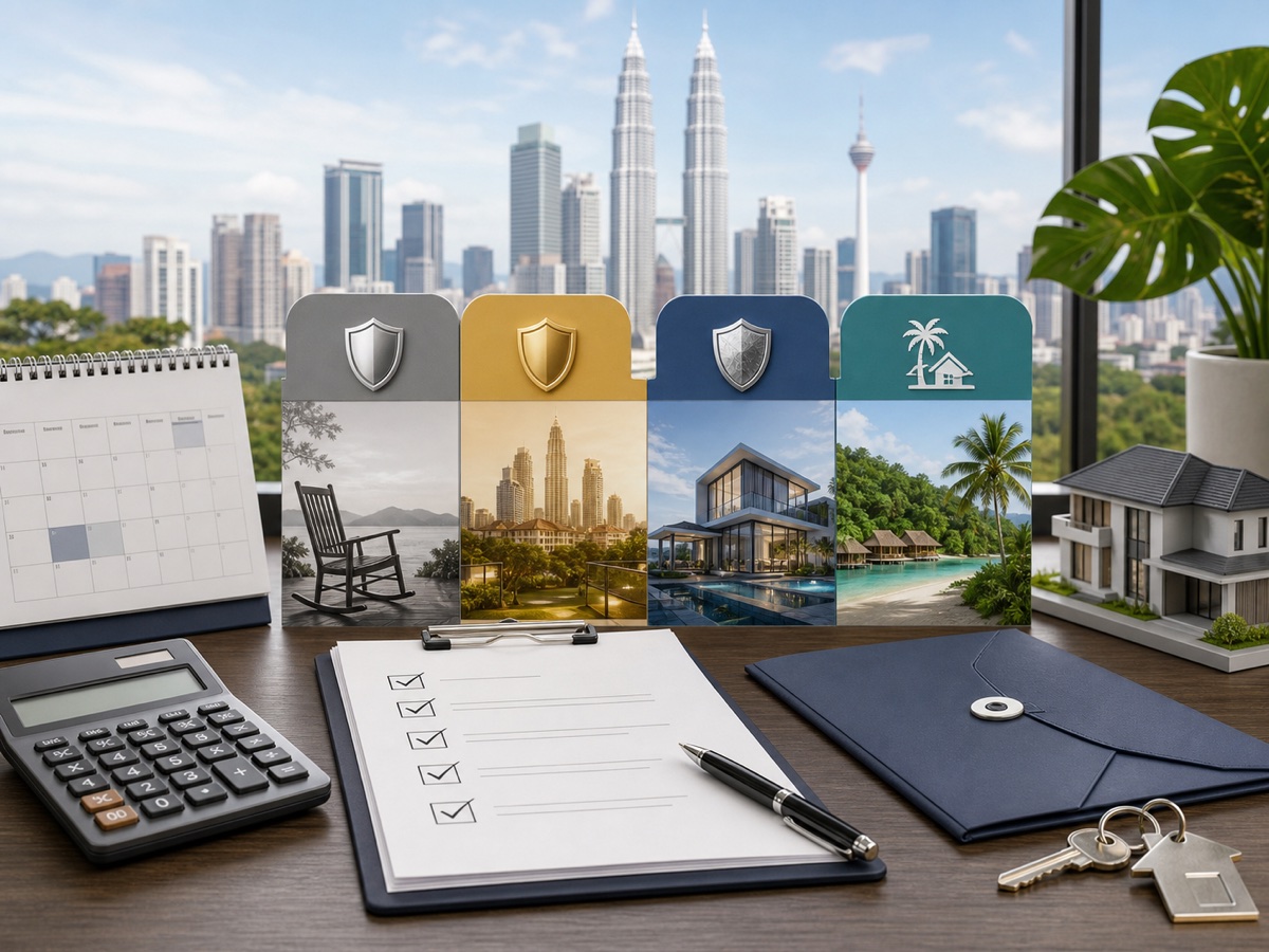 Editorial illustration of Malaysia My Second Home requirements and application steps