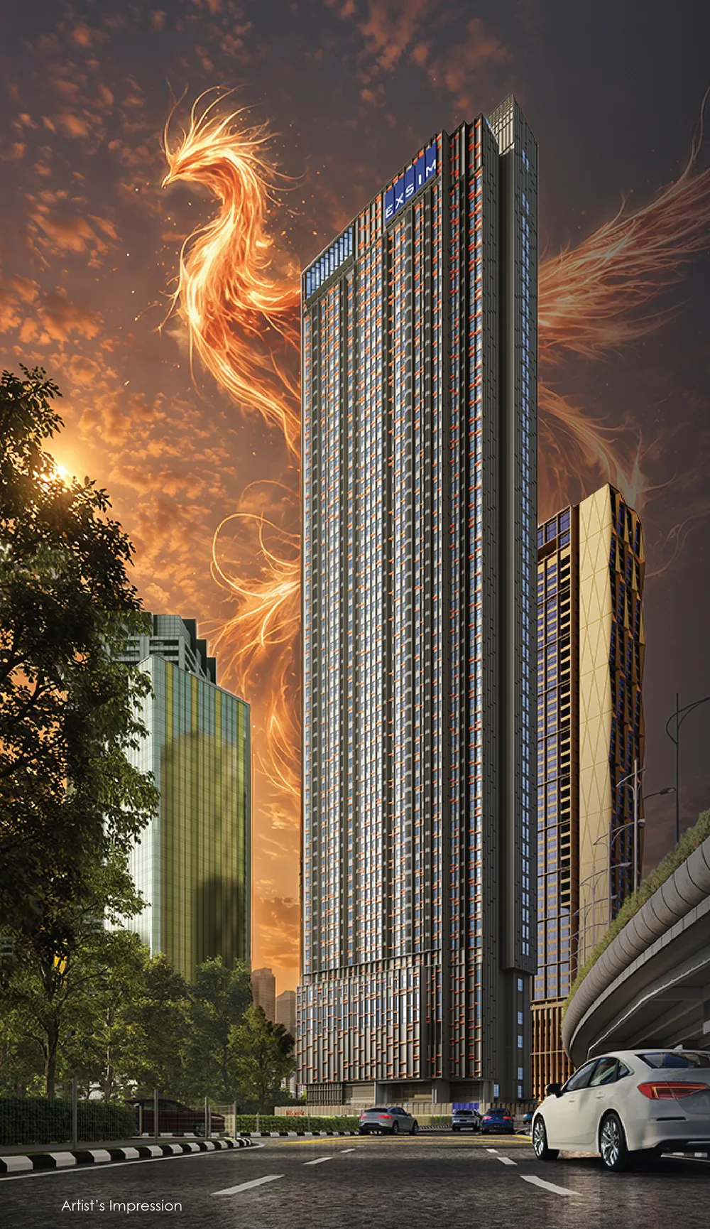 Phoeniz Suites tower exterior artist impression
