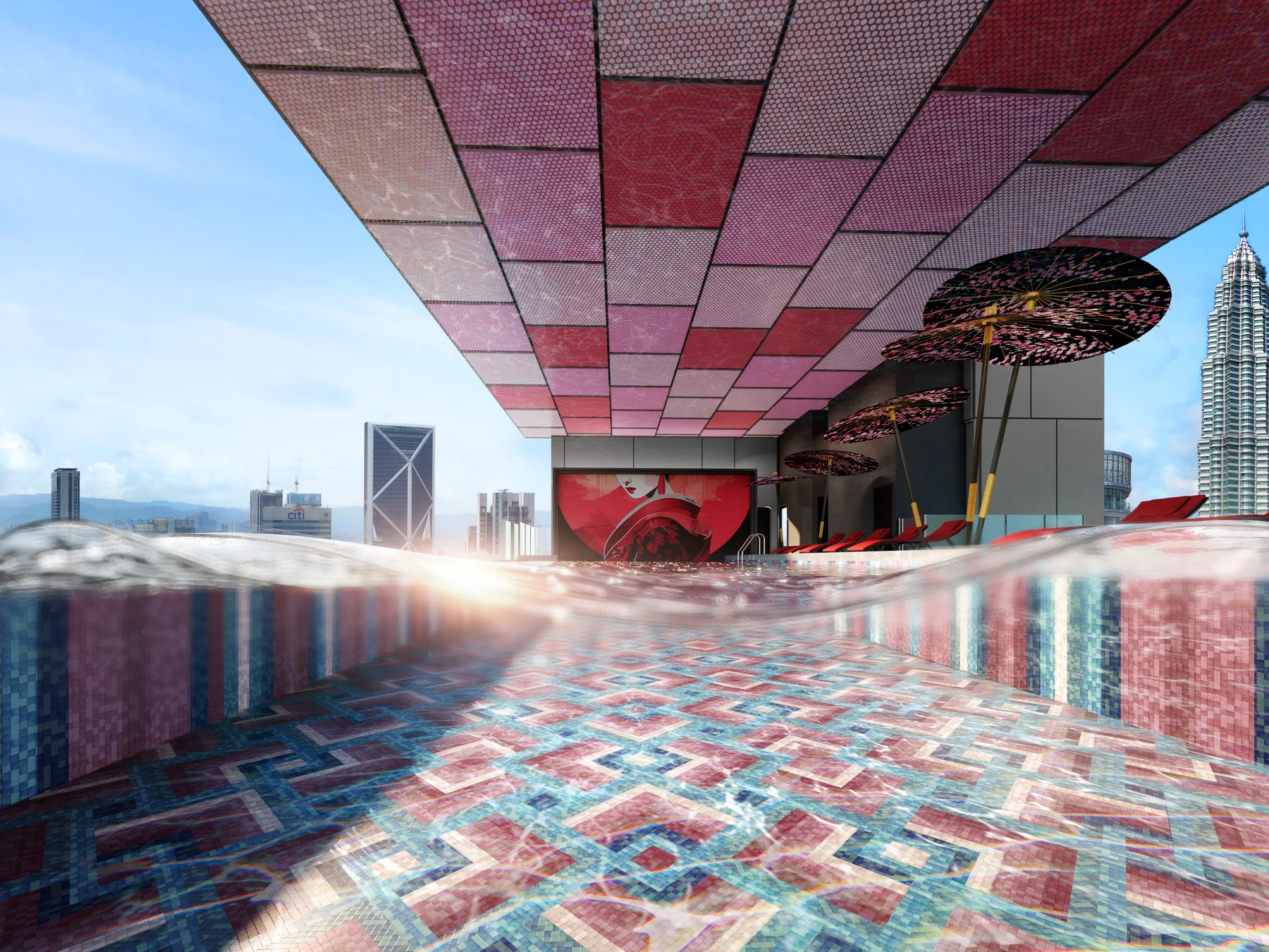 Sky pool artist impression artist impression