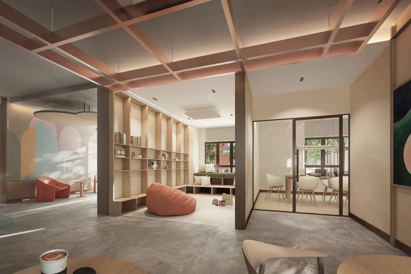 Ara Bloc co-working space artist impression