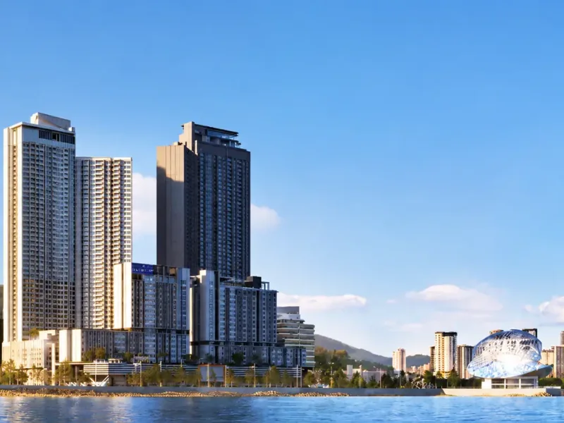 Gelugor waterfront development context artist impression