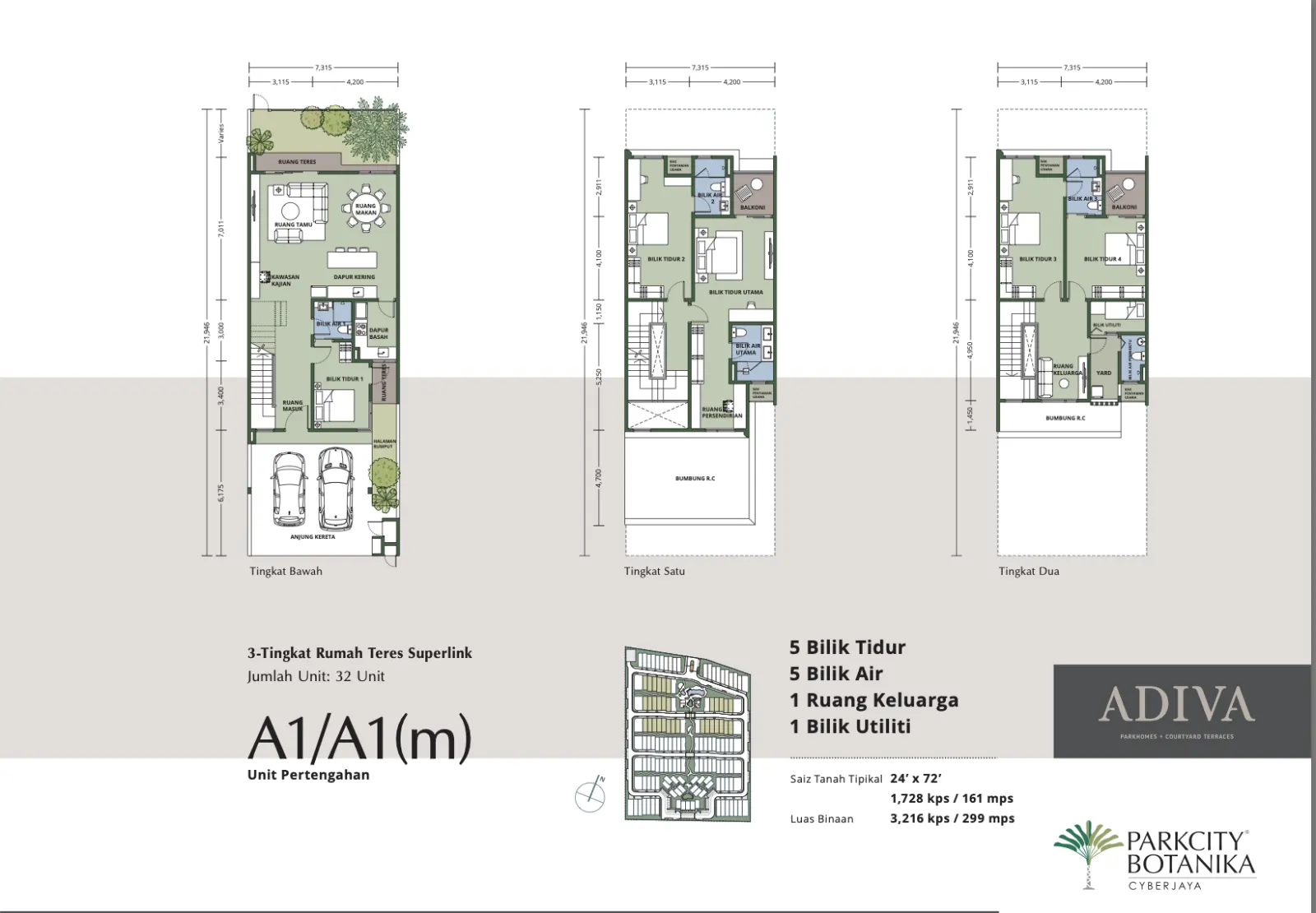 Adiva @ ParkCity Botanika Type A1/A1 floor plan