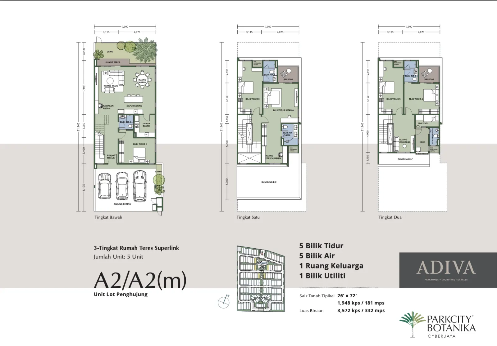 Adiva @ ParkCity Botanika Type A2/A2 floor plan