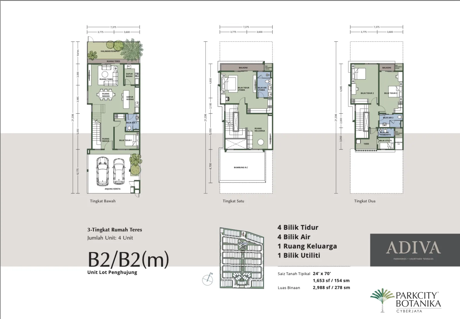 Adiva @ ParkCity Botanika Type B2/B2 floor plan