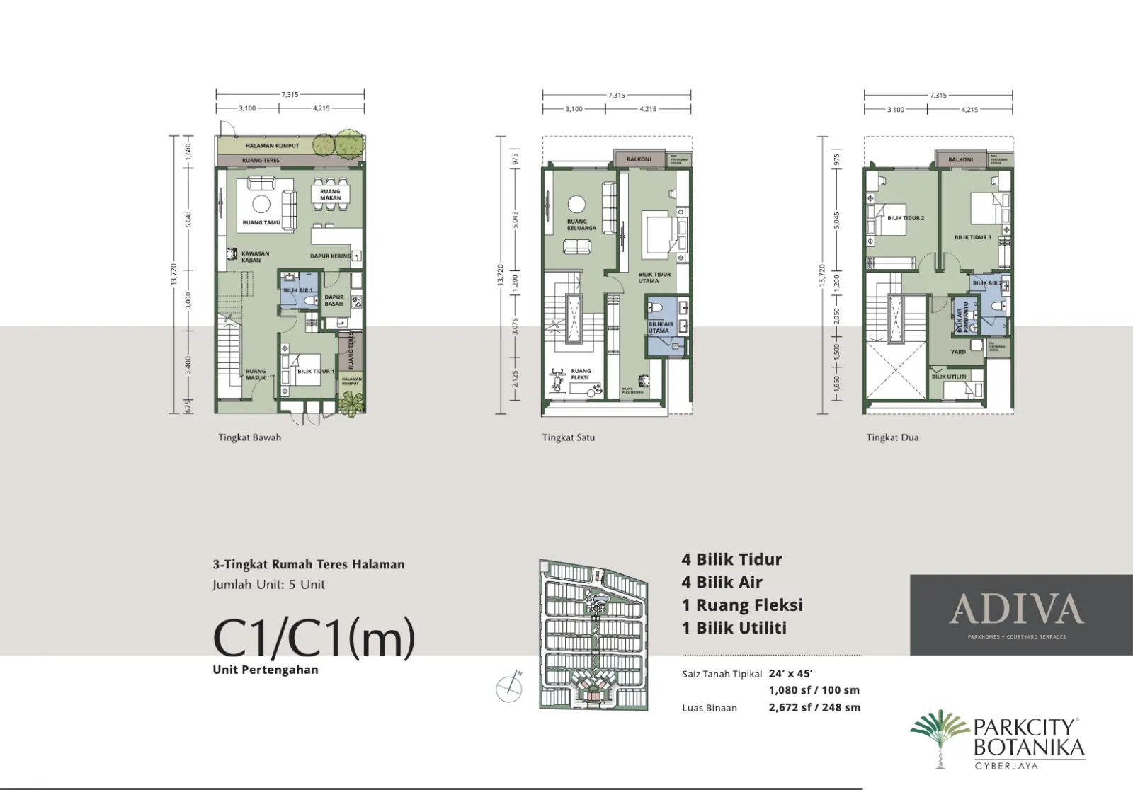 Adiva @ ParkCity Botanika Type C1/C1 floor plan