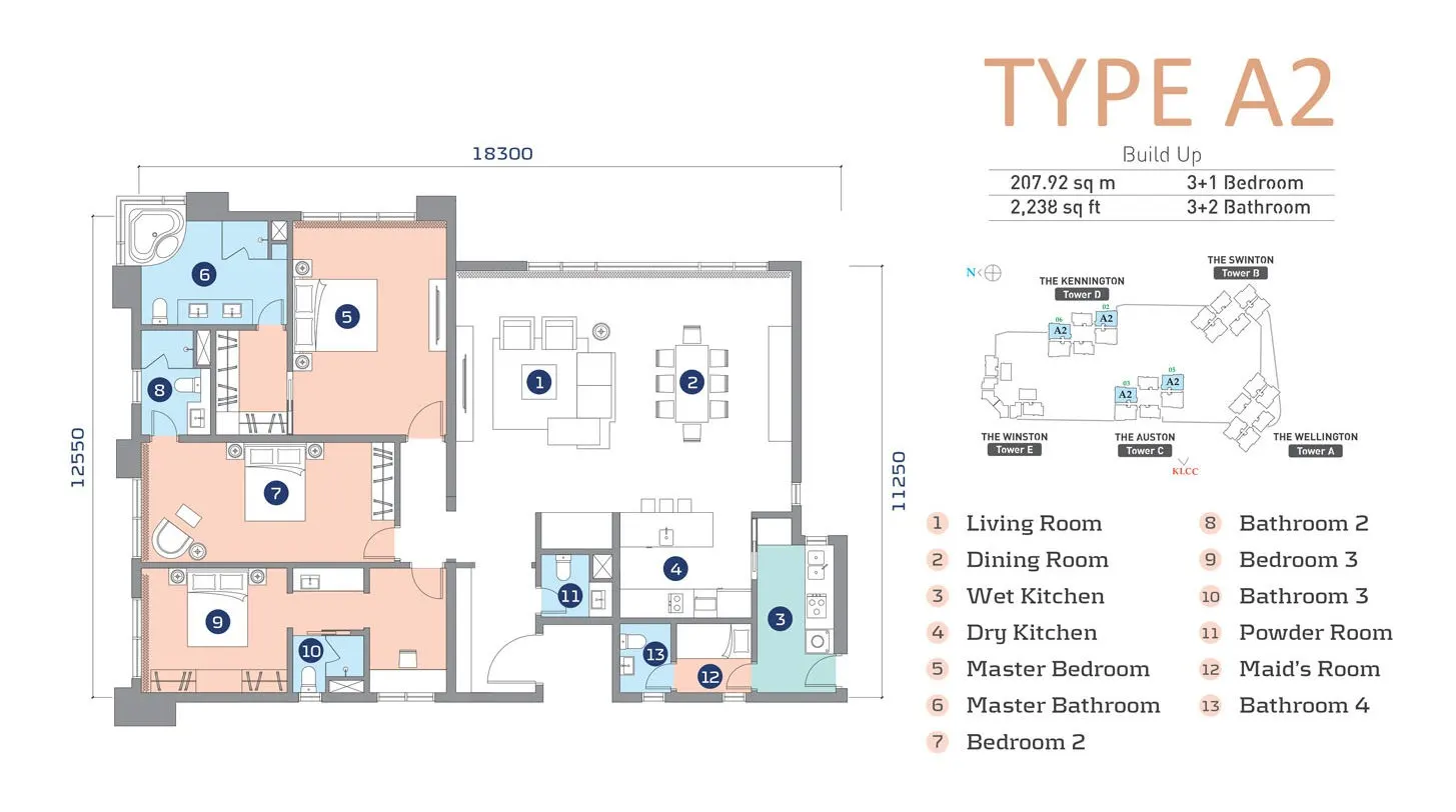 Cappella Embassy TYPE A2 floor plan