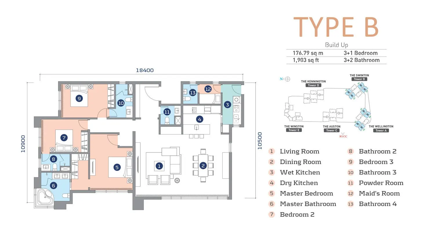 Cappella Embassy TYPE B floor plan