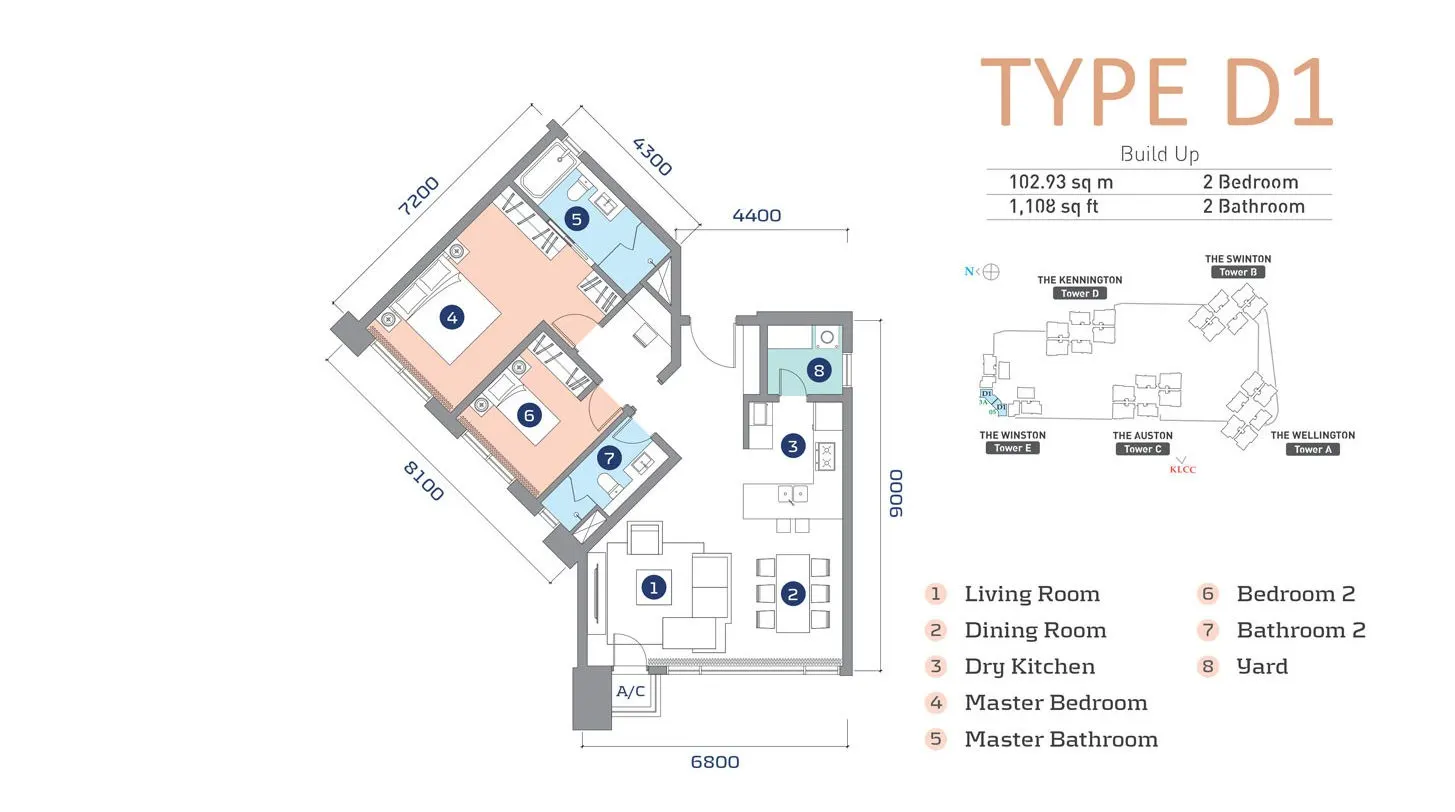 Cappella Embassy TYPE D1 floor plan