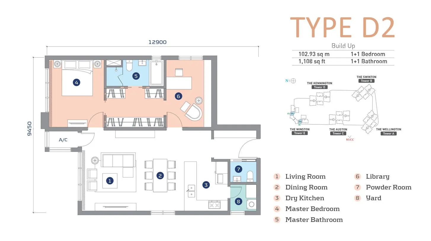 Cappella Embassy TYPE D2 floor plan