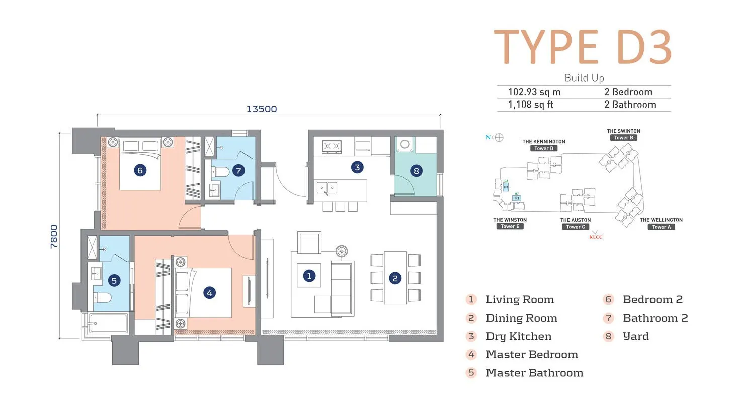 Cappella Embassy TYPE D3 floor plan