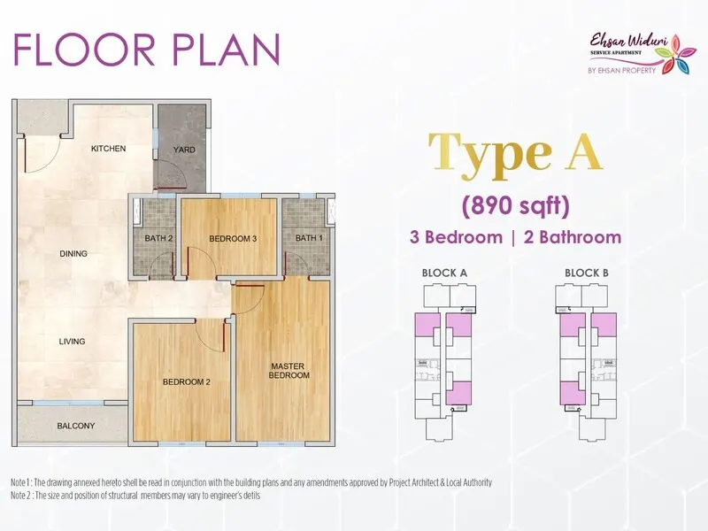 Ehsan Widuri Type A floor plan