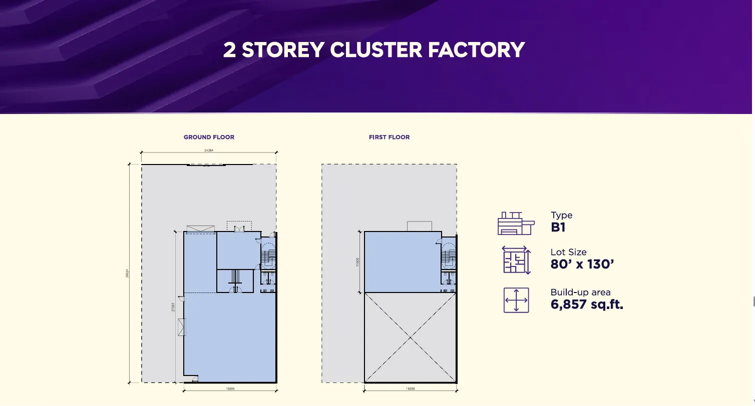ELEVE8 Entrepreneurs' Park Type B1 floor plan