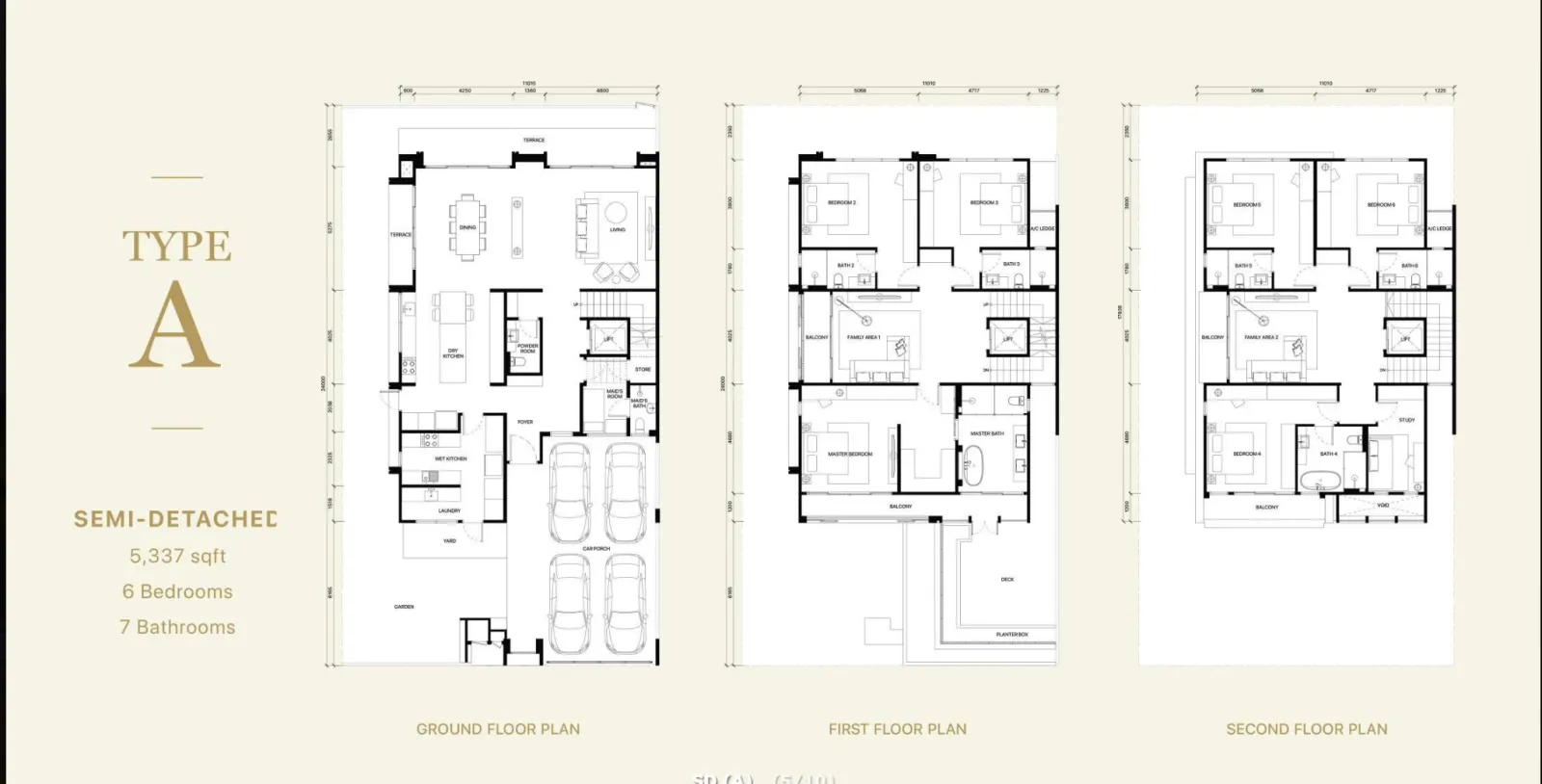 Fera Courtyard Terraces Type A floor plan