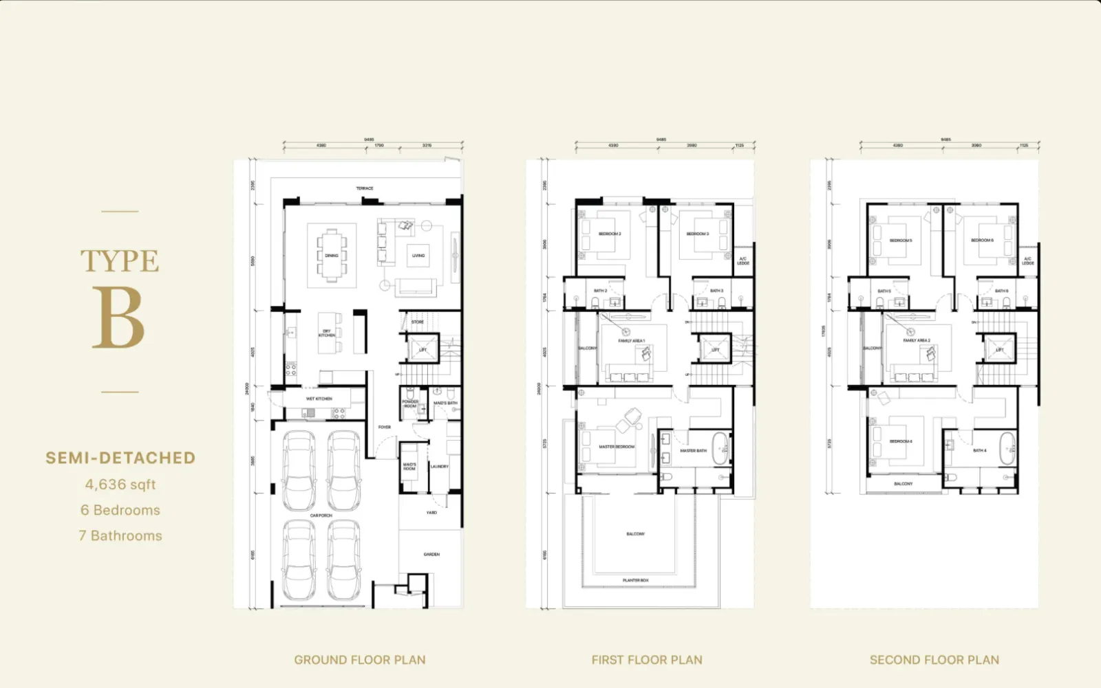 Fera Courtyard Terraces Type B floor plan
