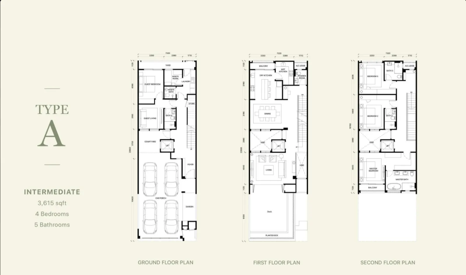 Fera Courtyard Terraces Type A floor plan