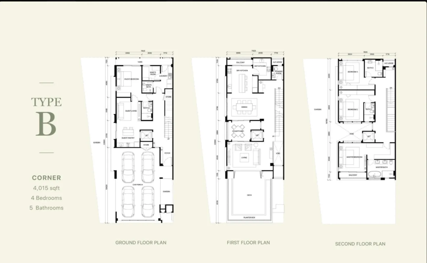 Fera Courtyard Terraces Type B floor plan