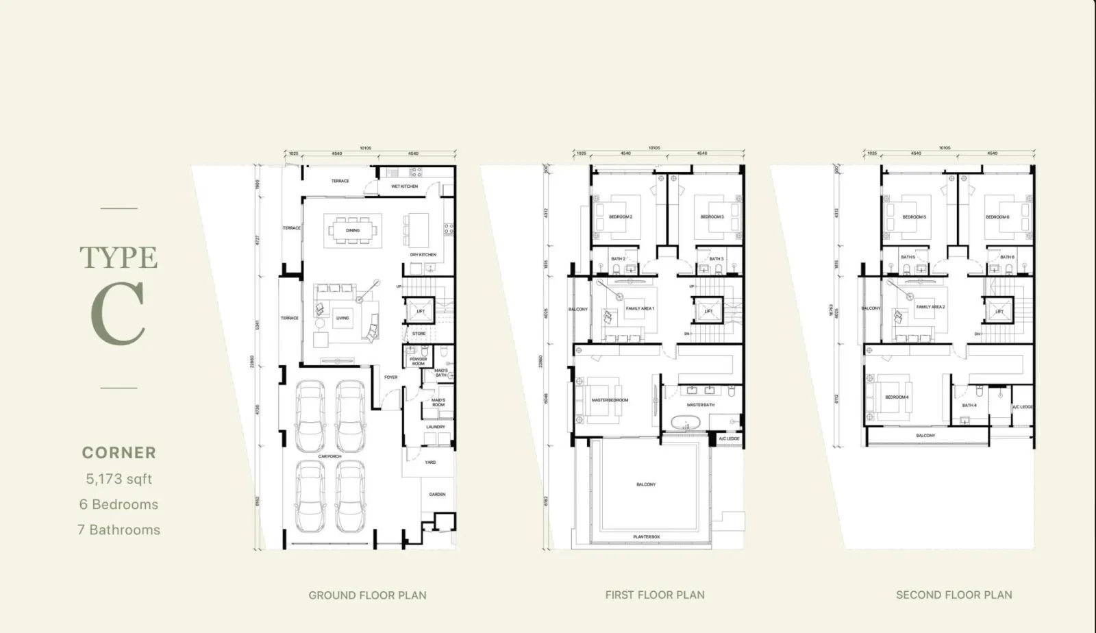 Fera Courtyard Terraces Type C floor plan