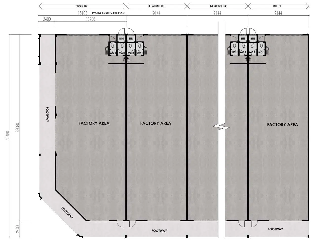 Genting Industrial City 1 Storey Terrace Factory floor plan
