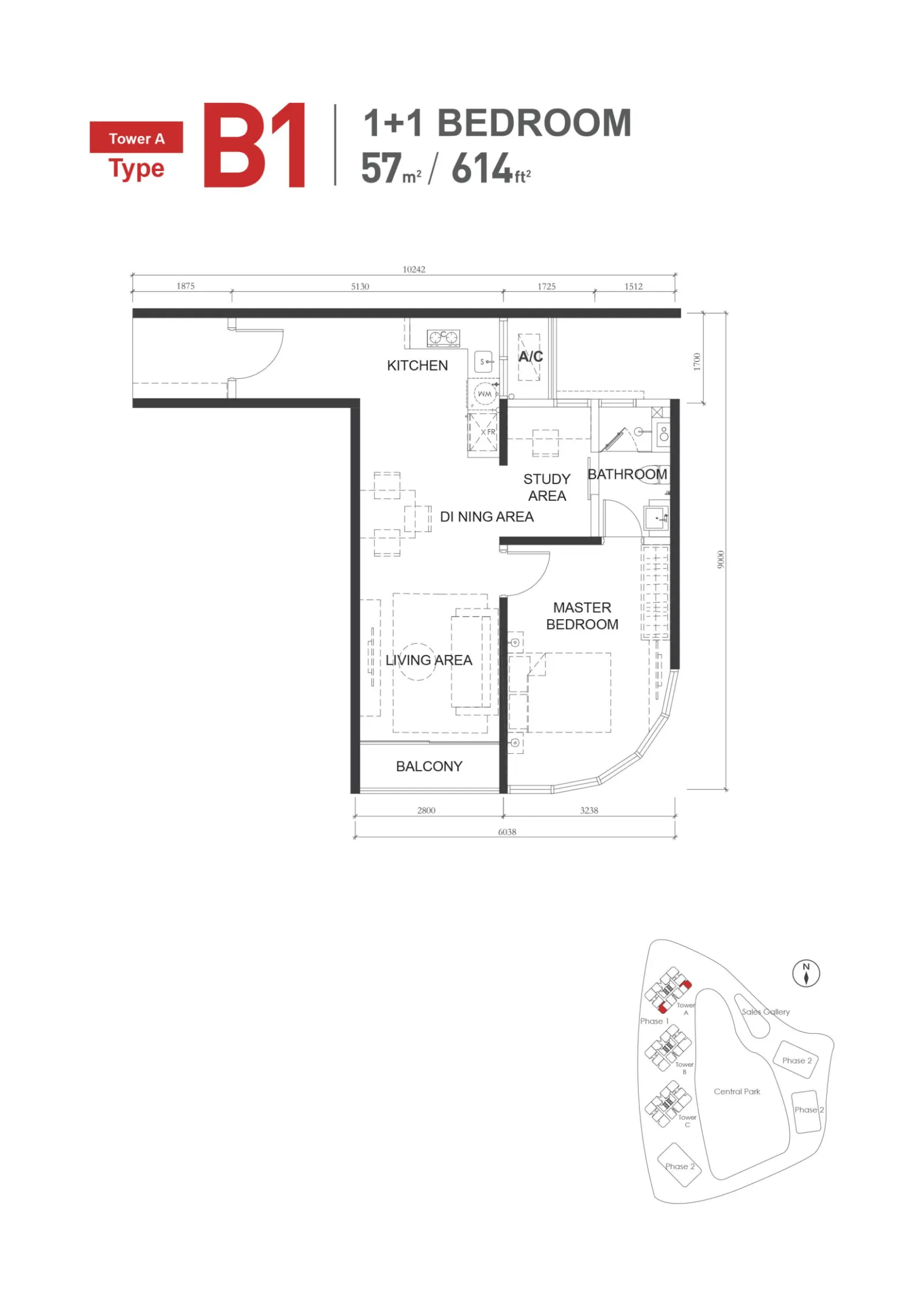 Macrolink Medini Type B1 floor plan