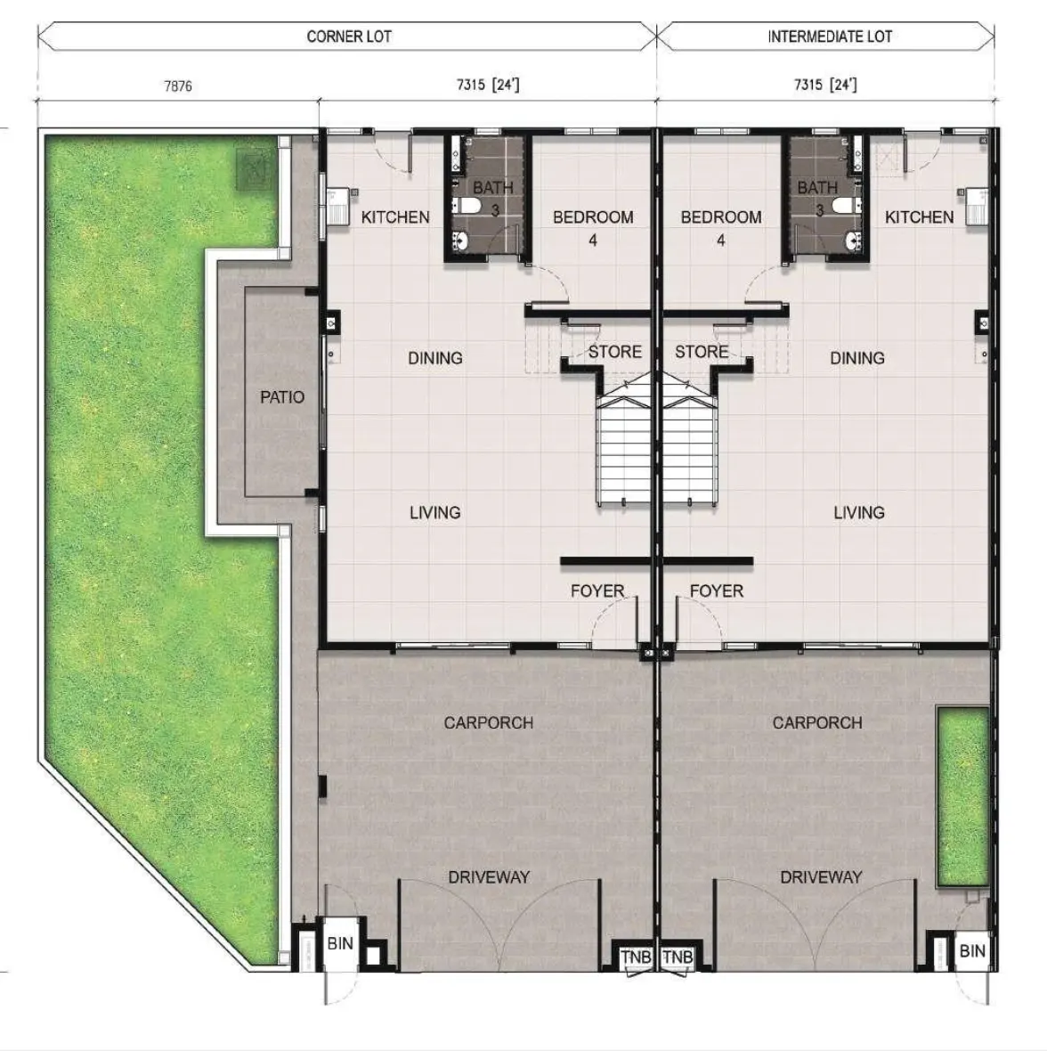 Meadow Heights Type A — Ground floor floor plan