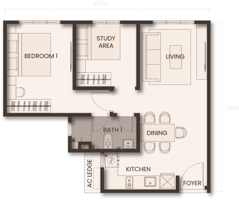 Monterra TYPE A floor plan