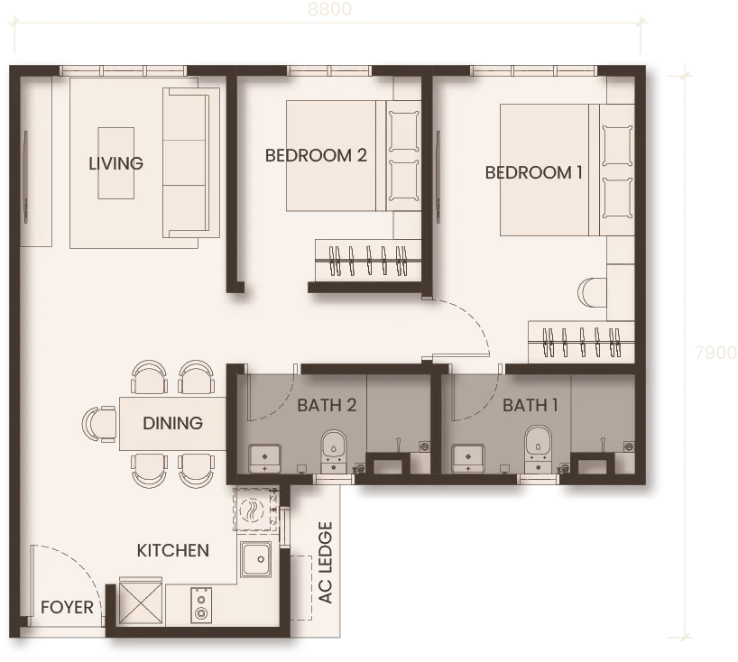 Monterra TYPE B floor plan