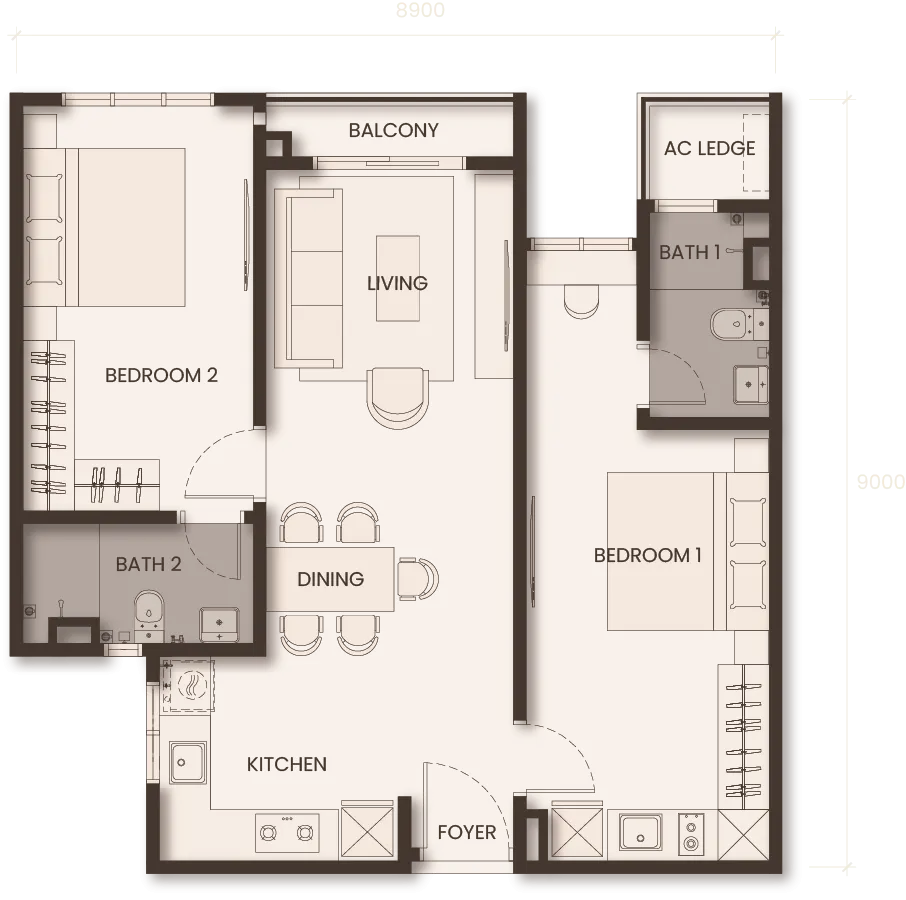 Monterra TYPE C floor plan
