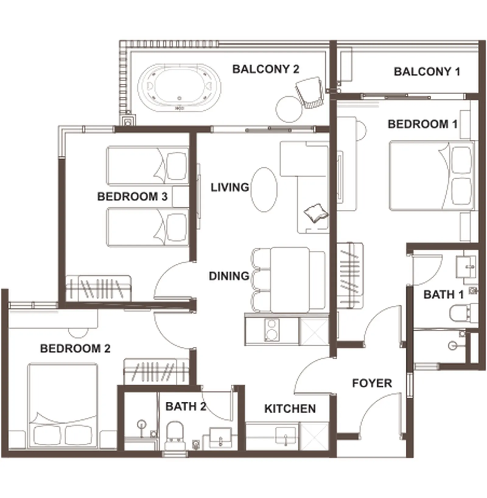 OSK Ombak Type D floor plan