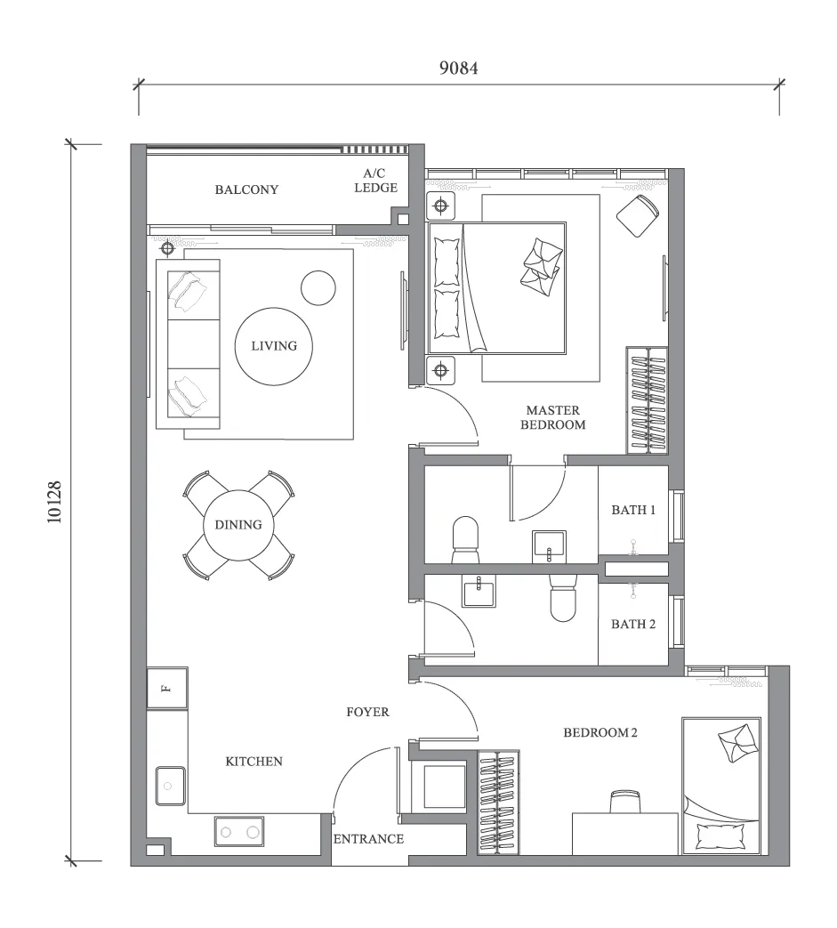 River Park Type A3 floor plan