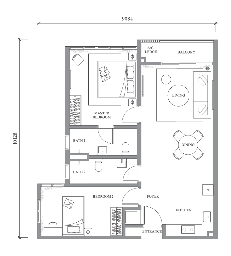 River Park Type A4 floor plan