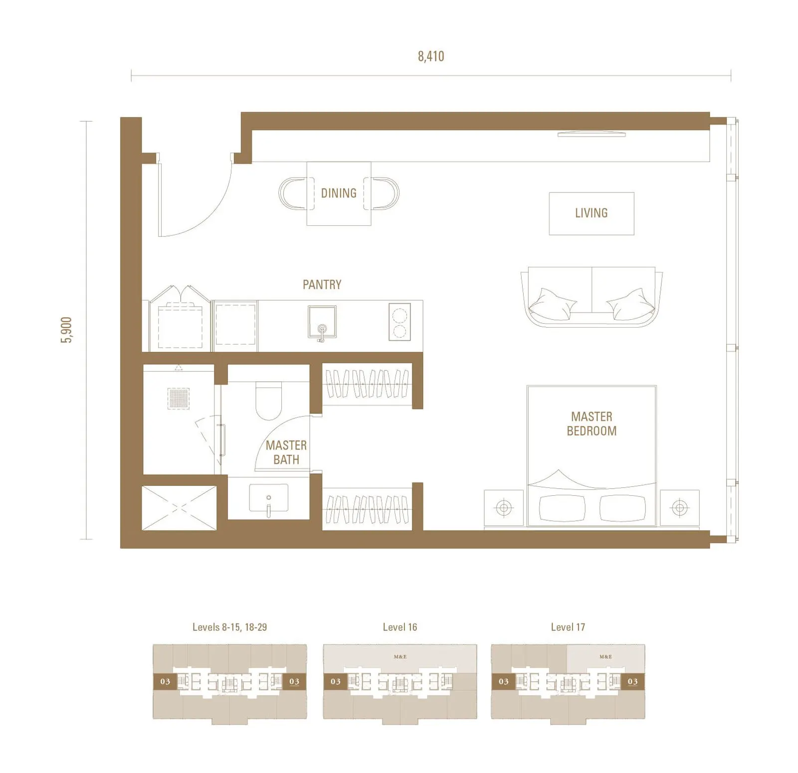 Royal Suites - Pavilion Damansara Heights TYPE S2 floor plan