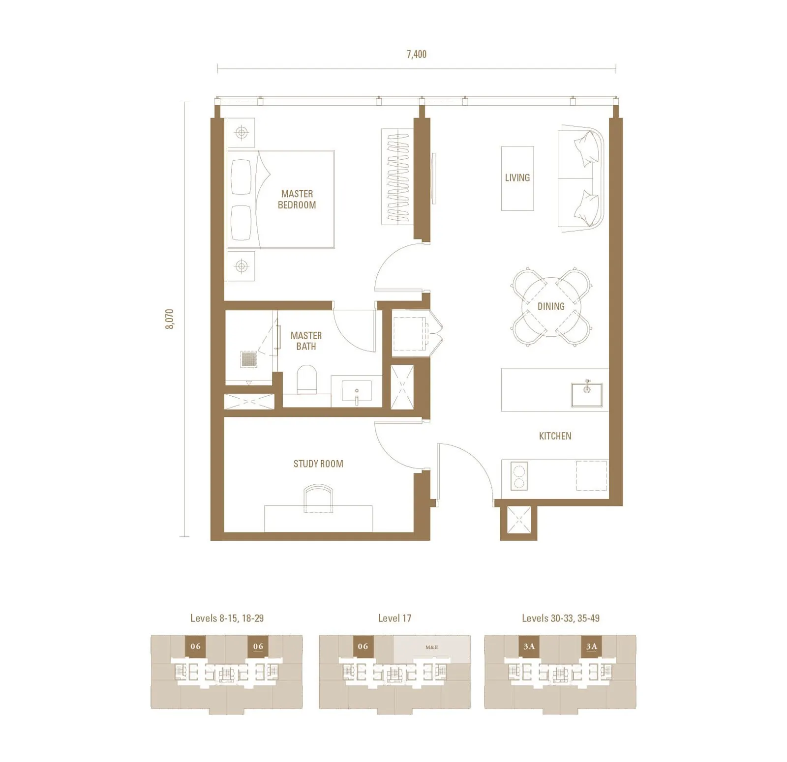 Royal Suites - Pavilion Damansara Heights TYPE J1 floor plan