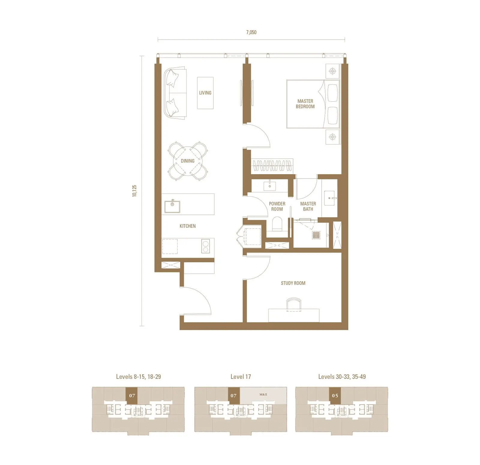 Royal Suites - Pavilion Damansara Heights TYPE J2 floor plan