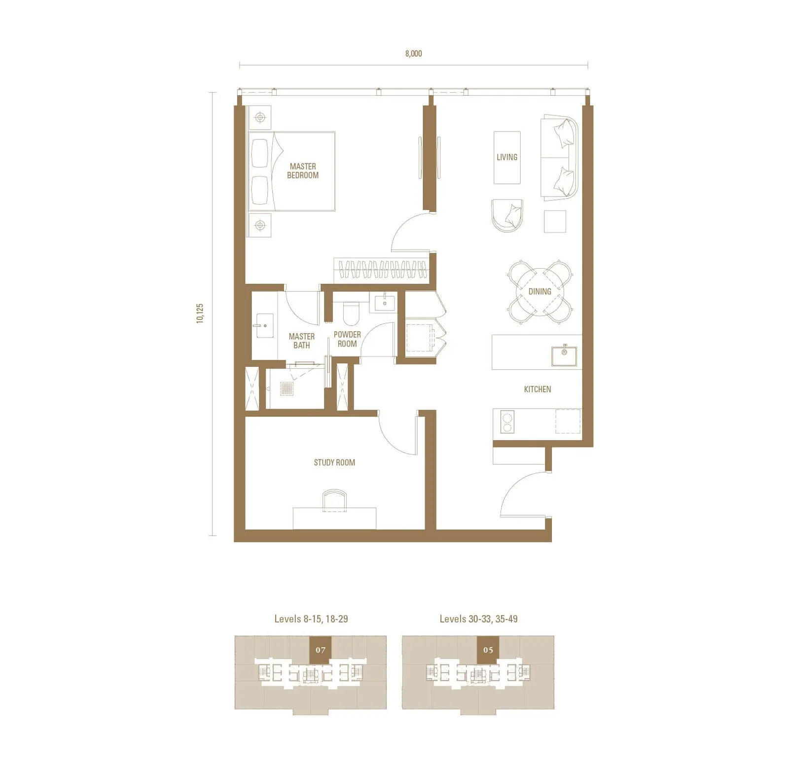 Royal Suites - Pavilion Damansara Heights TYPE J4 floor plan