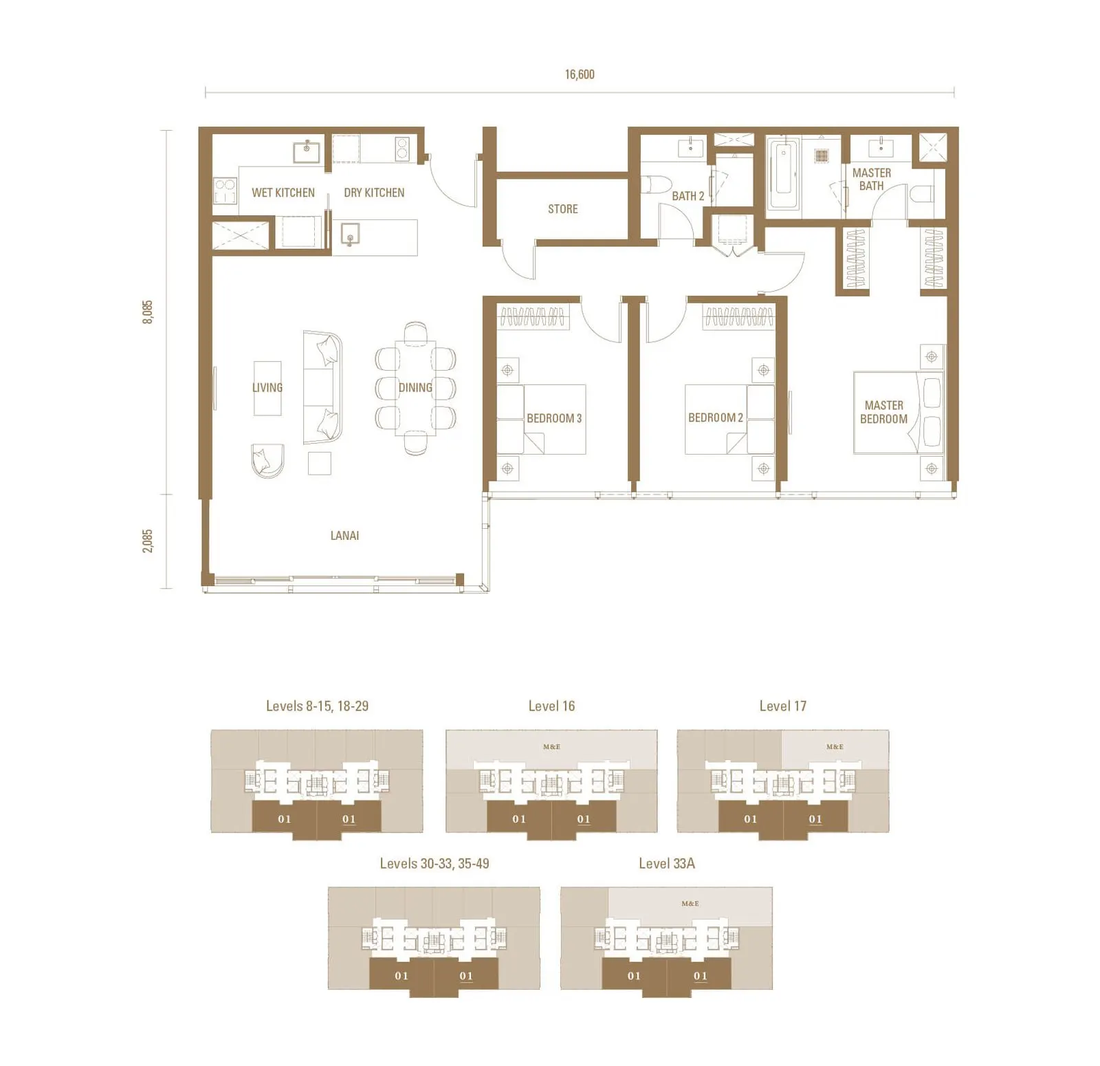 Royal Suites - Pavilion Damansara Heights TYPE M2 floor plan