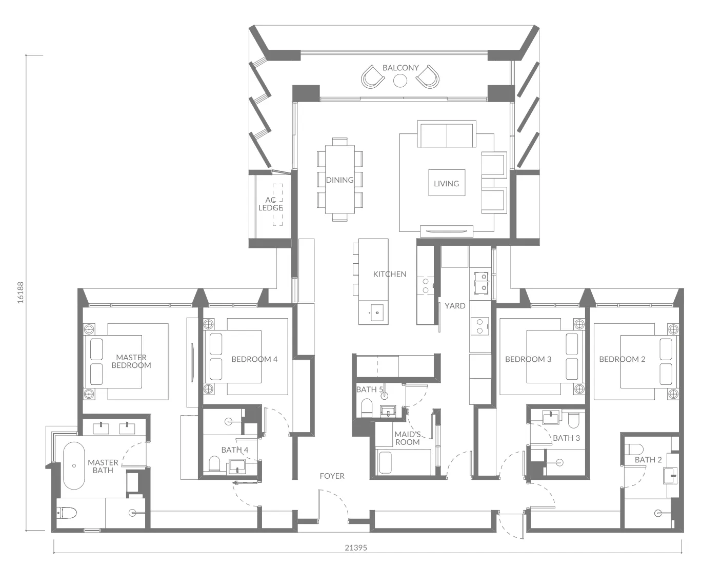 The Lume Type C floor plan