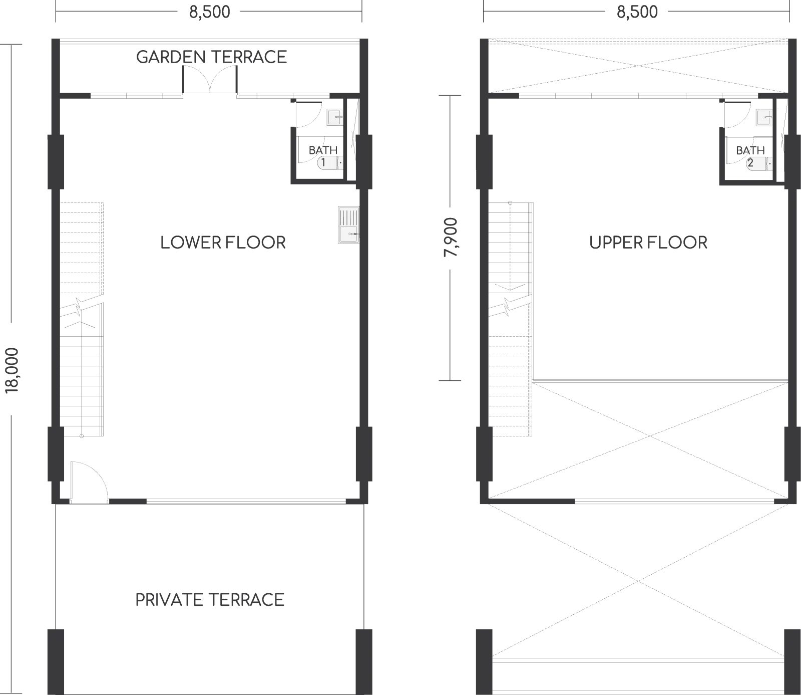 The NeX TYPE B1 floor plan