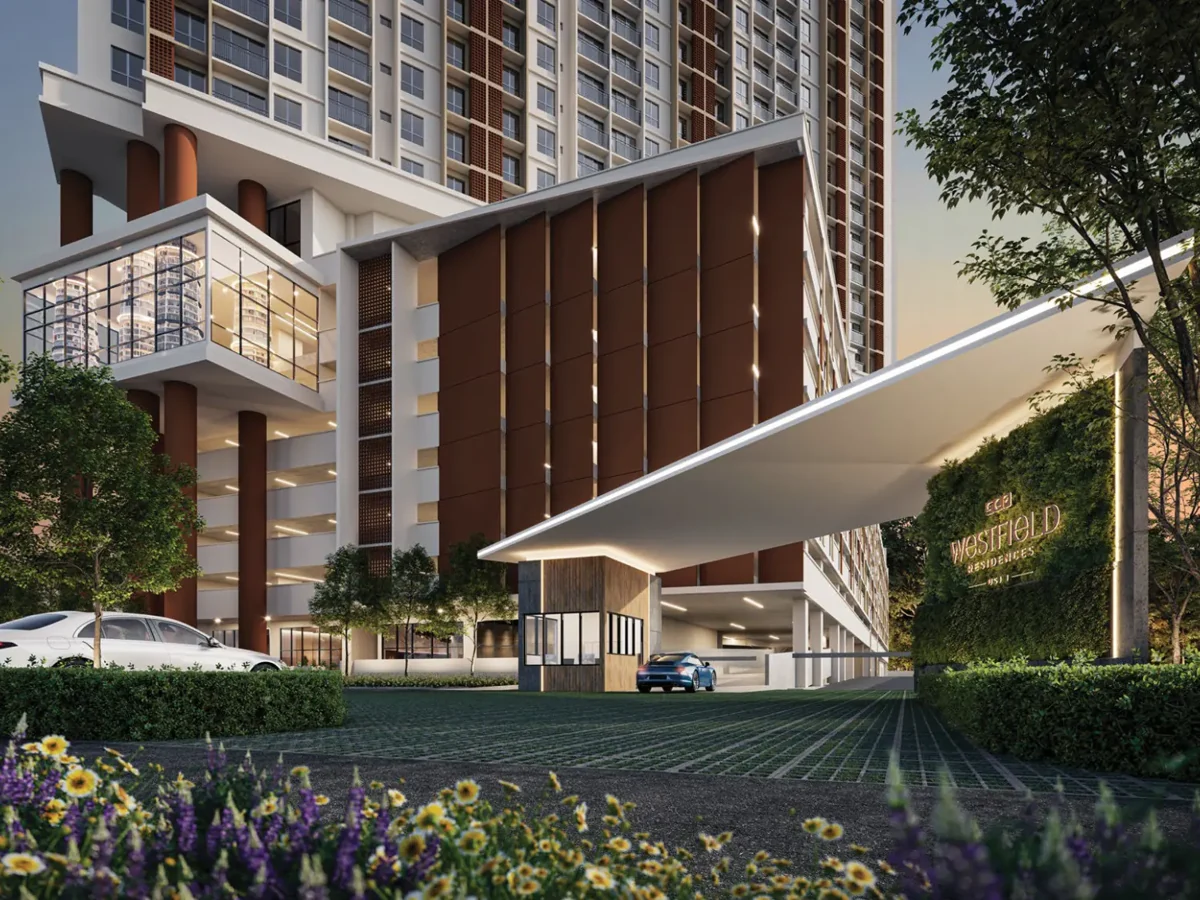 Westfield Residences project exterior marketing image