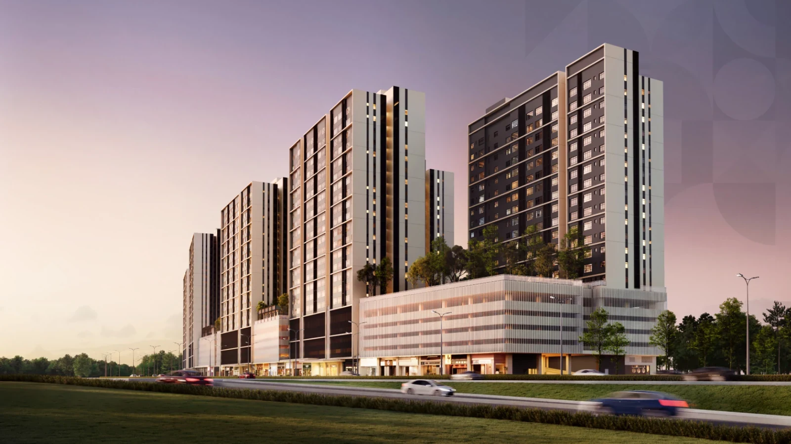 Adison @ W City Larkinton residential exterior - marketing illustration