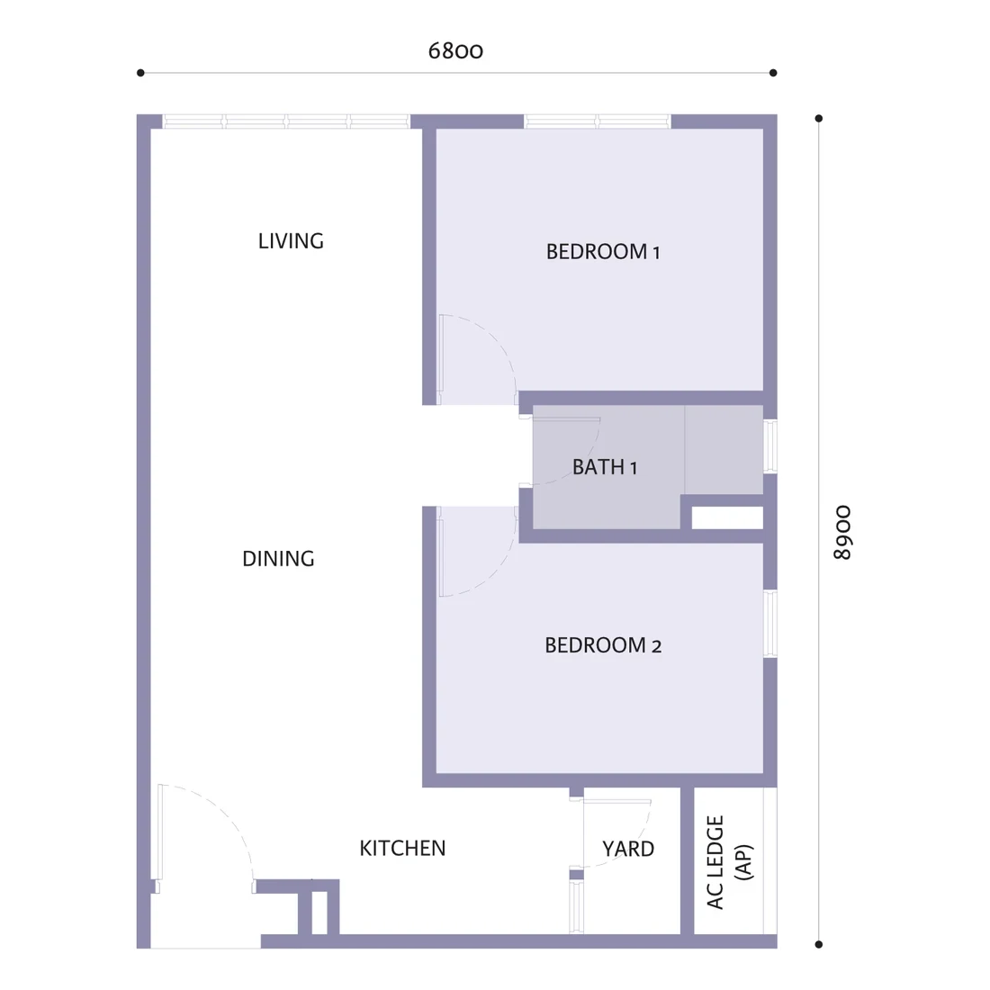 Adison @ W City Larkinton Type B floor plan