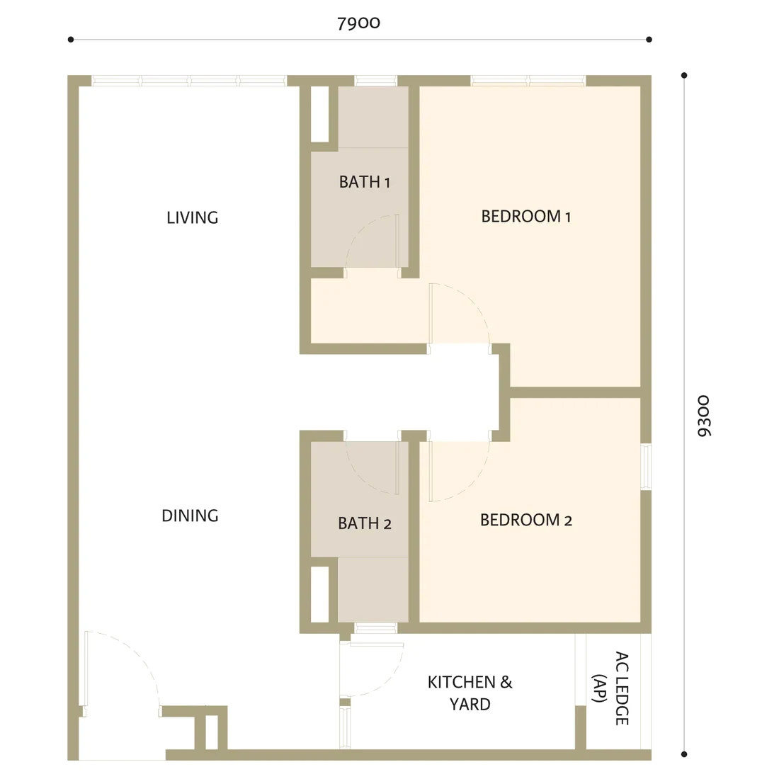 Adison @ W City Larkinton Type C floor plan