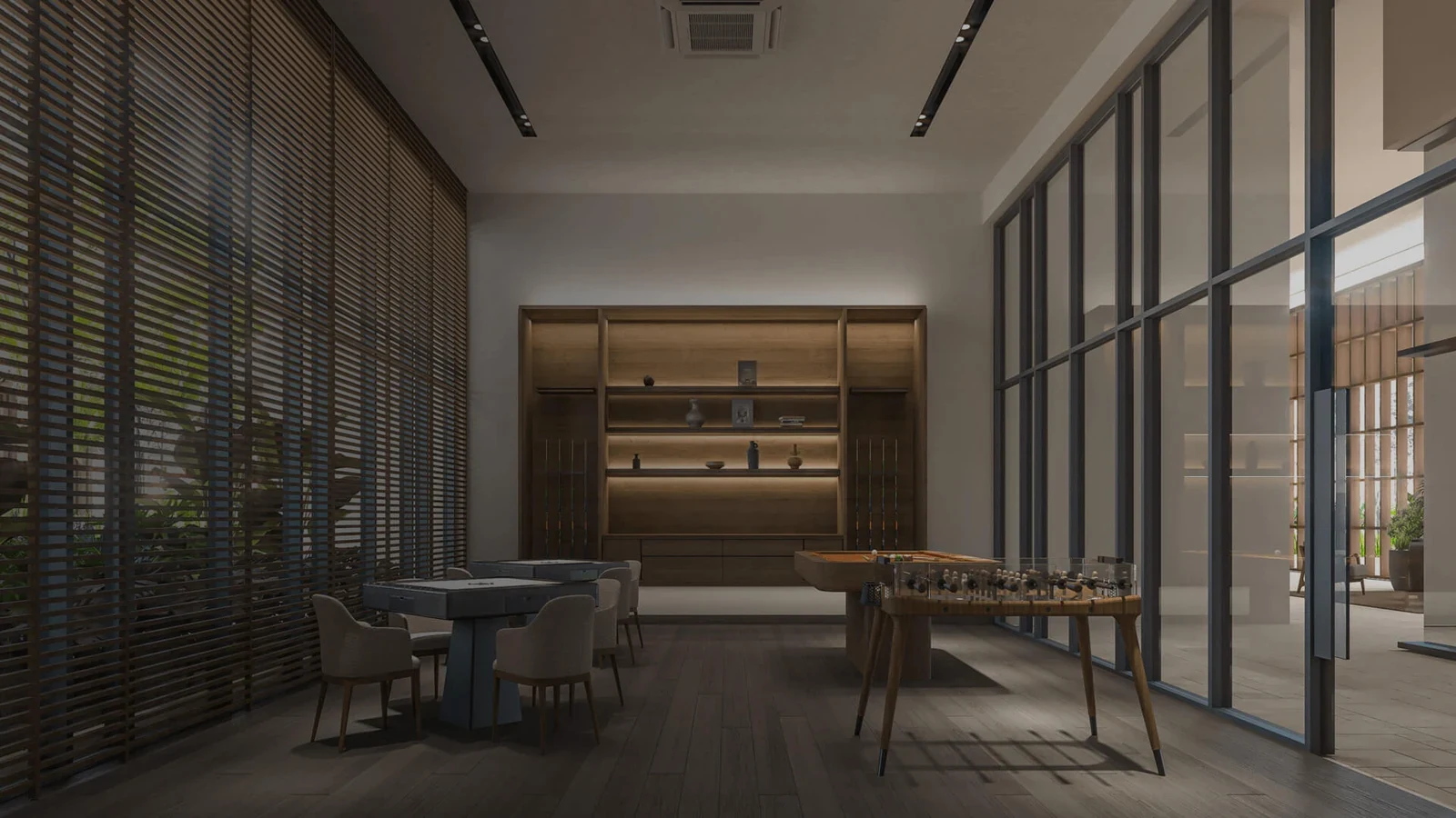 Amberwood Resort Residences recreation room - marketing illustration